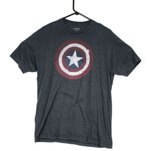 men's captain america marvel t-shirt size large